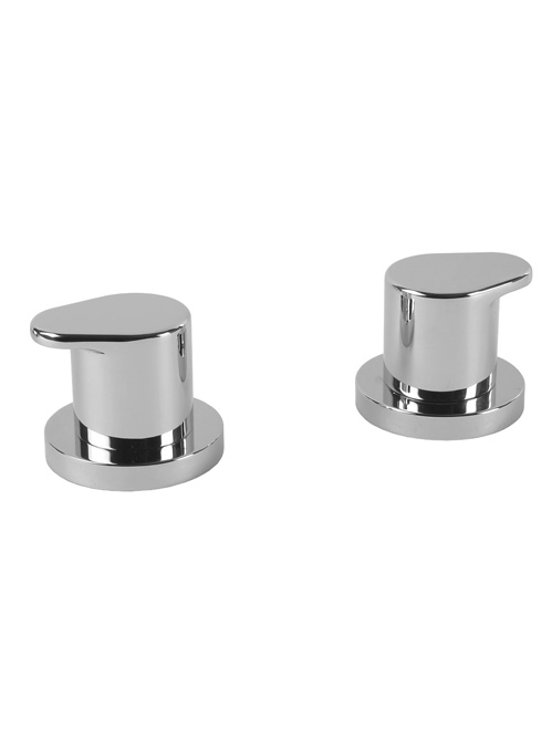 Pair Deck Bath Valves