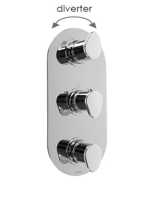 3 Control Thermostatic Valve With Diverter
