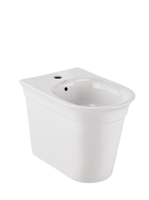 Edwardian Back To Wall Bidet (1 tap hole)