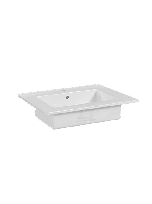 610mm white ceramic built-in basin
