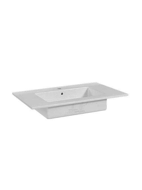810mm white ceramic built-in basin